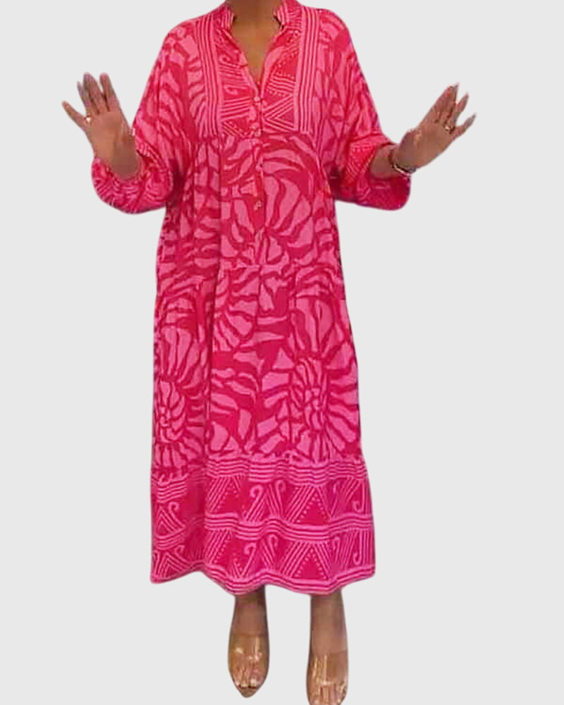 Mckinley™ | Maxi Dress With Elegant Print