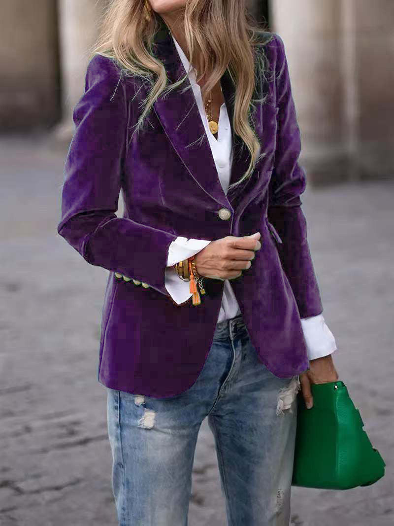 Martina | Blazer in Velluto Elegante e Raffinato