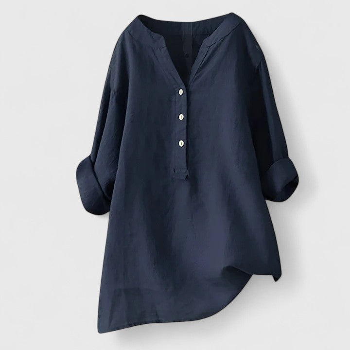 Larienne | Elegant Button-Front Shirt