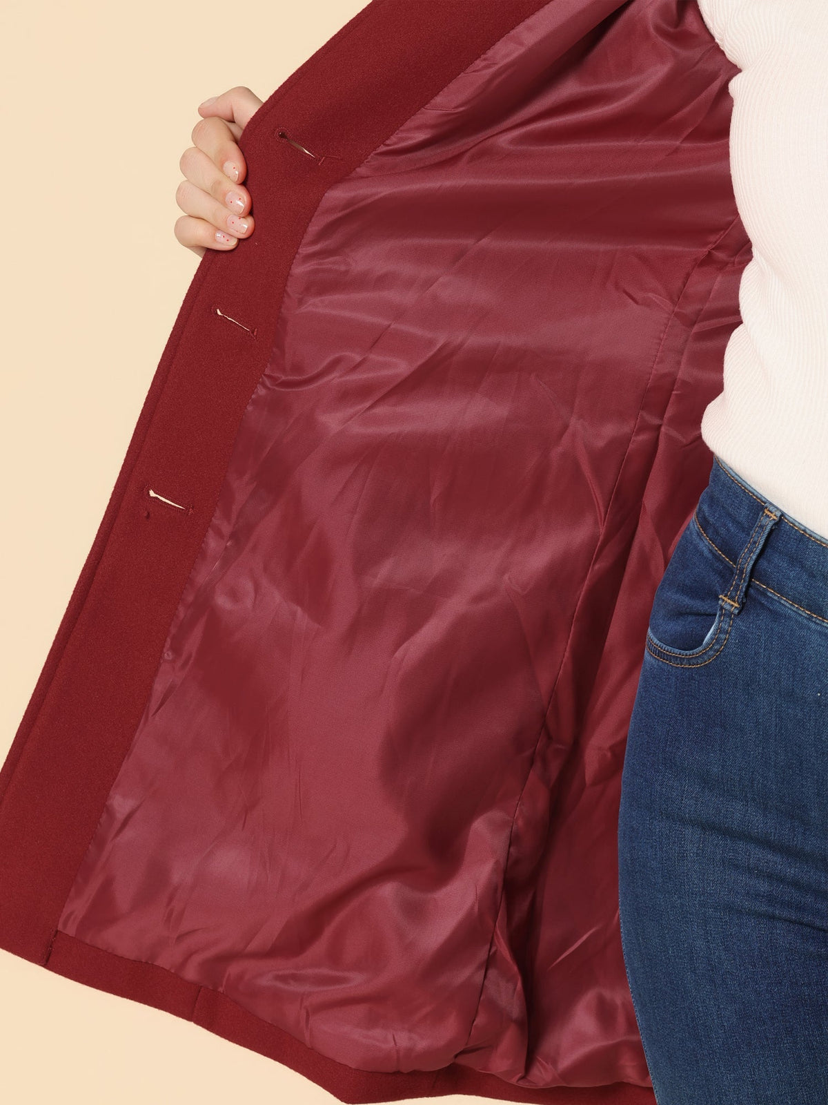 Rosalie – Fit and Flare Button-Front Coat
